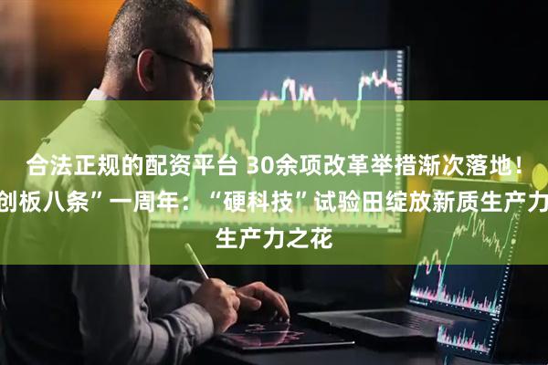 合法正规的配资平台 30余项改革举措渐次落地！“科创板八条”一周年：“硬科技”试验田绽放新质生产力之花
